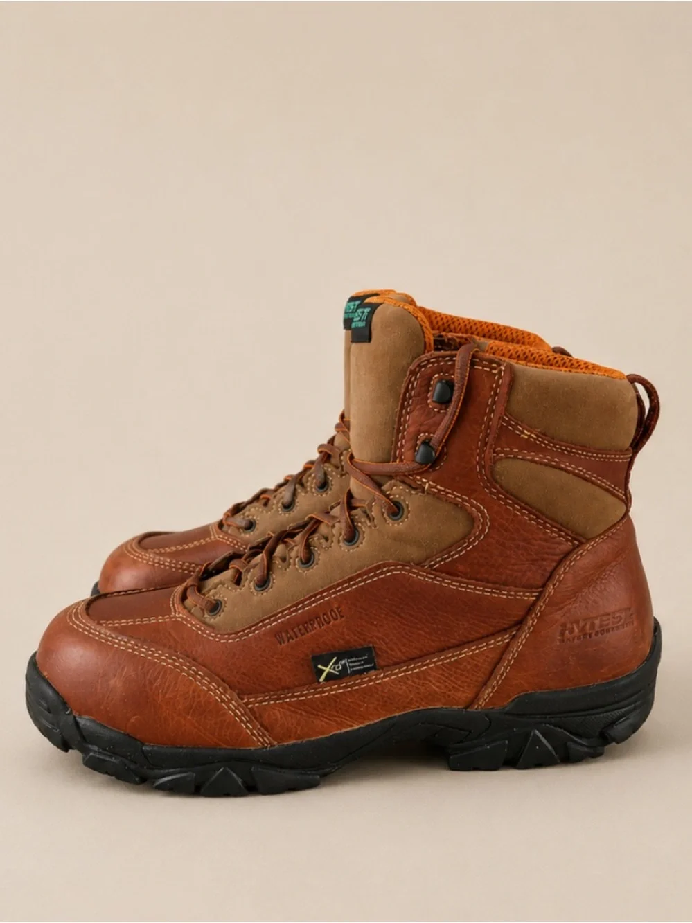 HYTEST Mens Waterproof Leather Composite Toe Poron XRD Met-Guard 6”‎ Boots 12W